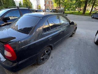 2008 Hyundai Accent ТагАЗ II, чёрный, 150000 рублей, вид 4