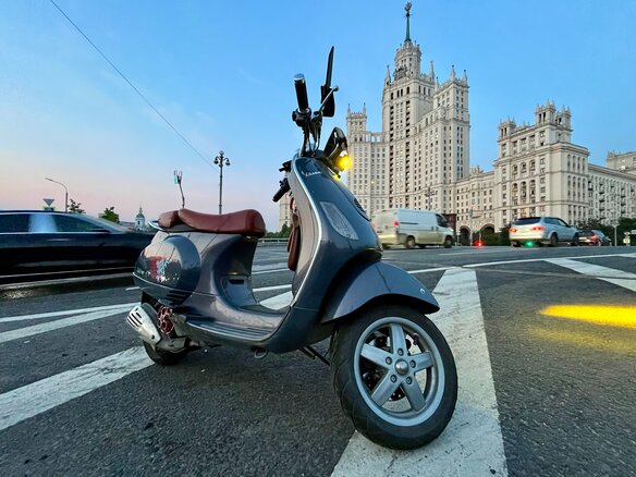 2002 Vespa LXV 125, фиолетовый, 264000 рублей - вид 12