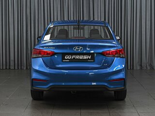 2019 Hyundai Solaris II, синий, 1409500 рублей, вид 4