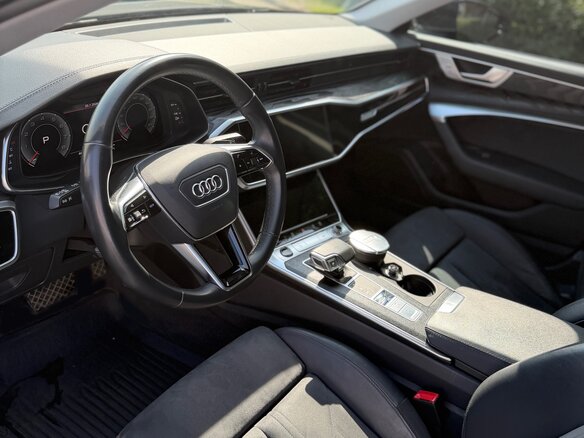 2021 Audi A6 45 TFSI V (C8), чёрный, 4570000 рублей - вид 9