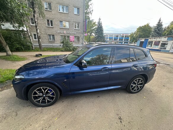 2022 BMW X3 30i xDrive III (G01) Рестайлинг, синий - вид 4