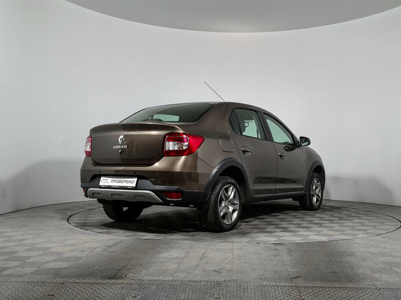 2021 Renault Logan Stepway II Рестайлинг, коричневый - вид 4