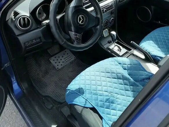 2006 Mazda 3 I (BK) Рестайлинг, синий, 430000 рублей - вид 3