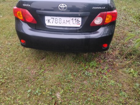 2008 Toyota Corolla X (E140, E150), чёрный, 750000 рублей, вид 3