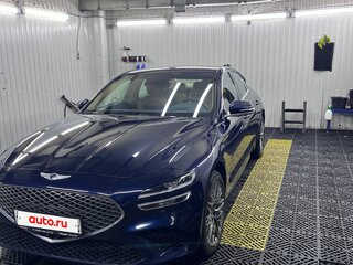 2021 Genesis G70 I Рестайлинг, синий, 3700000 рублей, вид 2