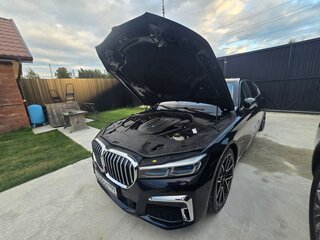 2019 BMW 7 серии 730d VI (G11/G12) Рестайлинг, синий, 6100000 рублей, вид 2