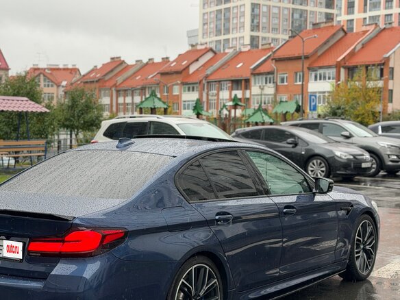 2020 BMW 5 серии 540i xDrive VII (G30/G31/G38) Рестайлинг, синий - вид 5