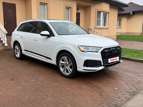2021 Audi Q7 45 TFSI II (4M) Рестайлинг, белый - вид 6