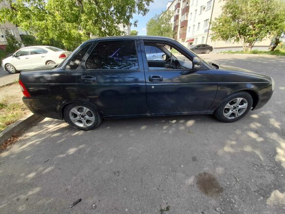 2007 Lada (ВАЗ) Priora I, чёрный, 190000 рублей - вид 5