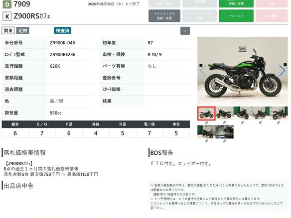 2025 Kawasaki Z 900RS, чёрный - вид 10