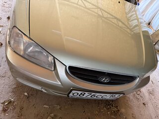 2008 Hyundai Accent ТагАЗ II, жёлтый, 539000 рублей, вид 4