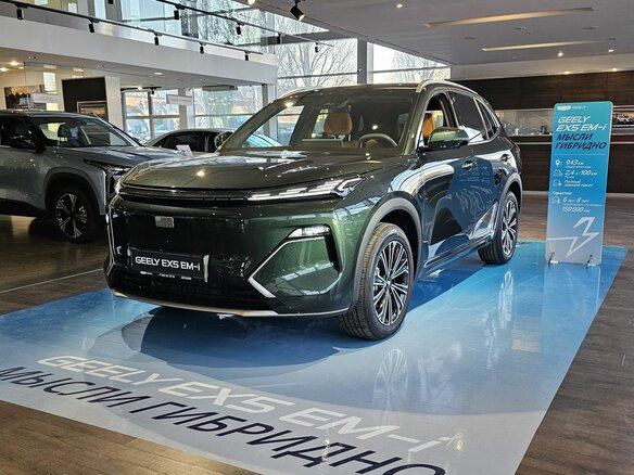 2026 Geely EX5 Гибрид EM-R, зелёный, 3829990 рублей - вид 27