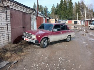 1999 Lada (ВАЗ) 2107, пурпурный, 150000 рублей, вид 1