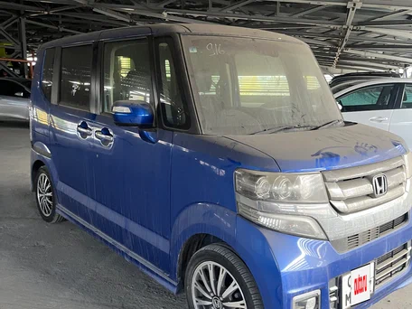 2016 Honda N-BOX I Рестайлинг, синий, 895000 рублей, вид 4
