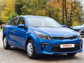 2019 Kia Rio IV, синий, 1580000 рублей, вид 3