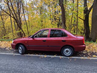 2006 Hyundai Accent ТагАЗ II, красный, 330000 рублей, вид 4