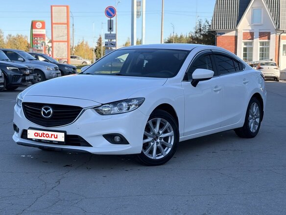 2015 Mazda 6 III (GJ) Рестайлинг, белый, 1750000 рублей