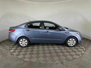 2016 Kia Rio III Рестайлинг, синий, 1340000 рублей, вид 4