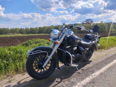 2008 Suzuki Intruder VL 400 Classic, чёрный, 400000 рублей, вид 1
