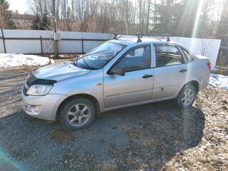 2013 Lada (ВАЗ) Granta I, серебристый, 290000 рублей, вид 4