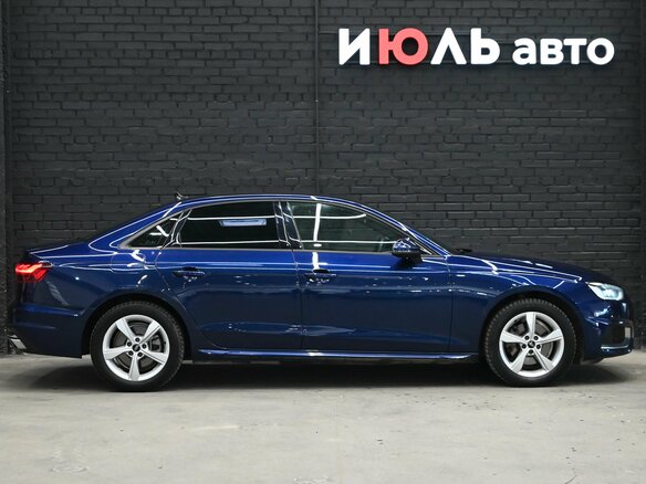 2021 Audi A4 35 TFSI V (B9) Рестайлинг, синий, 3380000 рублей - вид 9