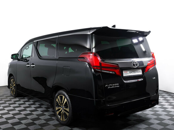 2021 Toyota Alphard III Рестайлинг, чёрный, 5760000 рублей - вид 6