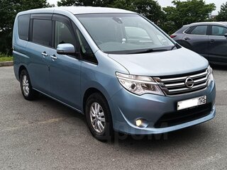 2014 Nissan Serena IV (C26), голубой, 1300000 рублей, вид 3