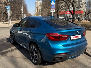 2018 BMW X6 40d II (F16), голубой, 4200000 рублей, вид 4