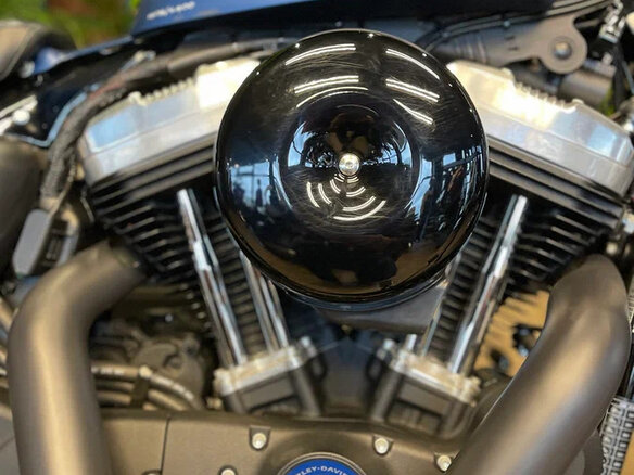 2018 Harley-Davidson Forty-Eight, синий, 1700000 рублей - вид 4