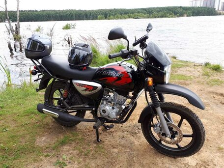 2019 Bajaj Boxer BM 150X, красный, 100000 рублей, вид 1