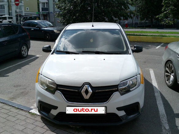 2019 Renault Logan II Рестайлинг, белый, 800000 рублей - вид 1