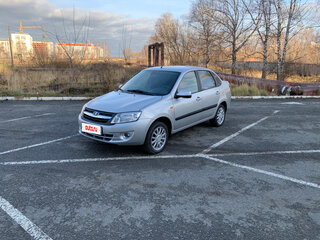 2014 Lada (ВАЗ) Granta I, серебристый, 615000 рублей, вид 2