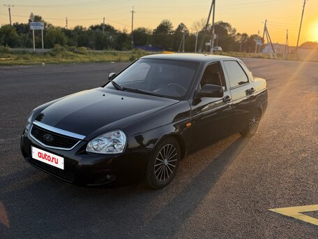 2007 Lada (ВАЗ) Priora I, чёрный, 220000 рублей, вид 1