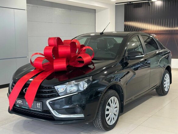 2021 Lada (ВАЗ) Vesta I, чёрный, 1047000 рублей