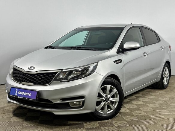 2016 Kia Rio III Рестайлинг, серебристый, 960000 рублей