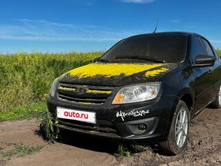 2015 Lada (ВАЗ) Granta I, чёрный, 280000 рублей, вид 2