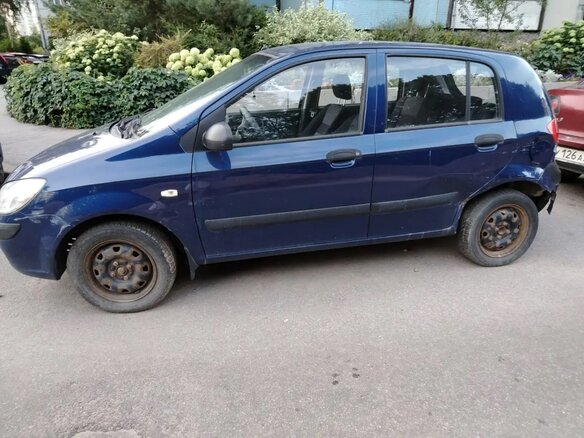 2008 Hyundai Getz I Рестайлинг, синий, 300000 рублей - вид 4
