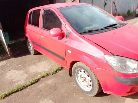 2007 Hyundai Getz I Рестайлинг, красный, 225000 рублей, вид 2