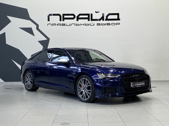 2018 Audi A6 55 TFSI V (C8), синий, 4499900 рублей - вид 2