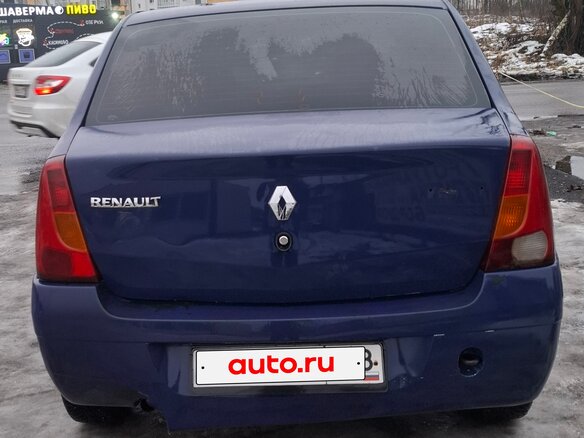 2006 Renault Logan I, синий, 160000 рублей - вид 3