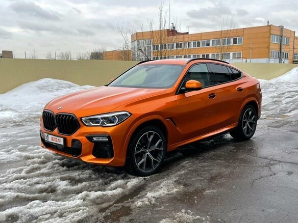2020 BMW X6 M50d III (G06), оранжевый, 7600000 рублей