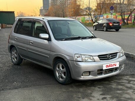 2001 Mazda Demio I (DW), серебристый, 169000 рублей, вид 2