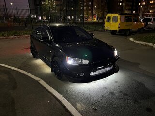 2011 Mitsubishi Lancer X Рестайлинг, чёрный, 1500000 рублей, вид 3