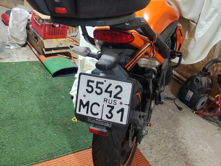 2011 Kawasaki ER-6N, оранжевый, 450000 рублей, вид 3