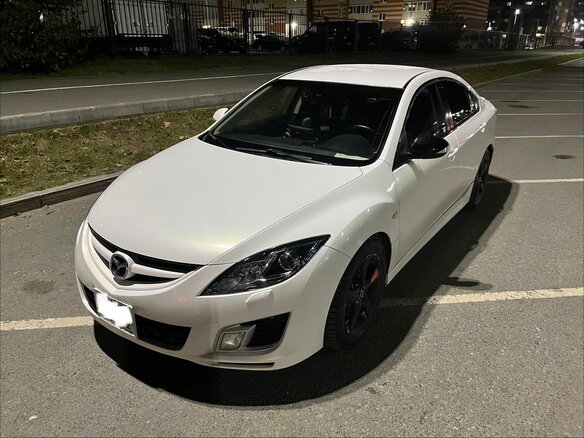 2008 Mazda 6 II (GH), белый, 810000 рублей