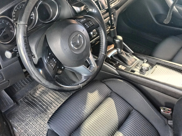 2015 Mazda 6 III (GJ) Рестайлинг, чёрный, 1550000 рублей - вид 3