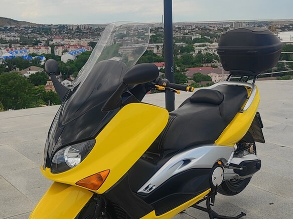 2003 Yamaha TMAX, жёлтый, 300000 рублей - вид 8