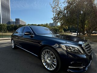 2015 Mercedes-Benz S-Класс 500 VI (W222, C217), синий, 2850000 рублей, вид 2
