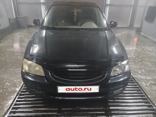 2005 Hyundai Accent ТагАЗ II, чёрный, 420000 рублей, вид 1