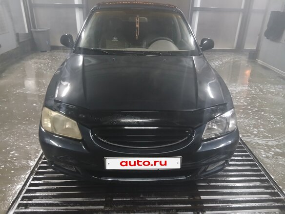 2005 Hyundai Accent ТагАЗ II, чёрный, 420000 рублей
